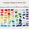 1.1lb Irregular Crystal Mosaic Tiles,Small Mosaic Tile DIY Hobbies Children Handmade Crystal Craft for Crafts Bulk DIY Picture Frames Handmade Jewelry Coaster (Gold Series) view 2