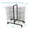 XLTFUC Art Drying Rack, Mobile Drying Easel Art Studio, Educational Product Drying Rack, Space-Saving Shelf Suitable for 8KA3 Paper Album Display Rack (Size : 30 Layers) view 2