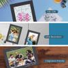 Somime 25 Pack Black Picture Mats - 11x14 Pre-Cut Mats for 8x10 Photos - White Core Bevel Cut Frame Matte, Acid Free, Ideal for Frames, Artwork and Prints view 2