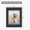 Somime 25 Pack Black Picture Mats - 11x14 Pre-Cut Mats for 8x10 Photos - White Core Bevel Cut Frame Matte, Acid Free, Ideal for Frames, Artwork and Prints view 3