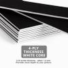 Somime 25 Pack Black Picture Mats - 11x14 Pre-Cut Mats for 8x10 Photos - White Core Bevel Cut Frame Matte, Acid Free, Ideal for Frames, Artwork and Prints view 4