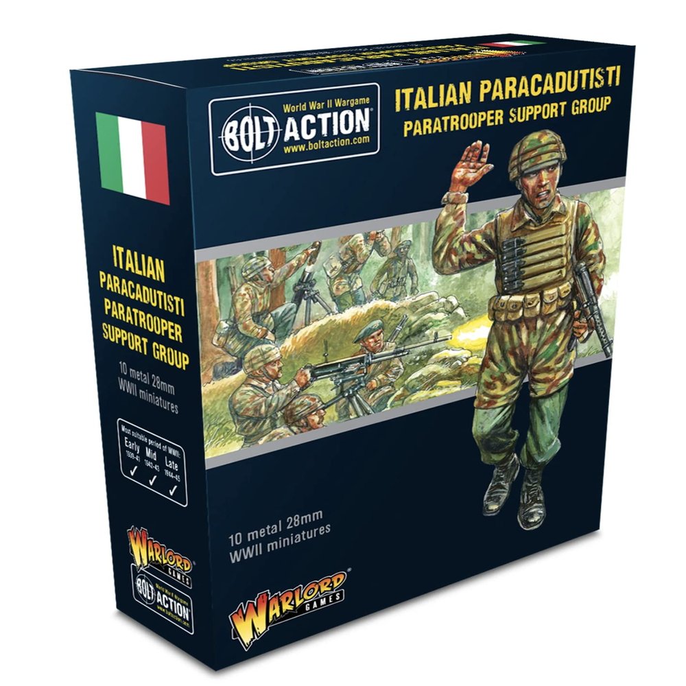 Bolt Action: Italian Paracadutisi - Paratrooper Support Group
