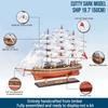 Seacraft Gallery Cutty Sark 19.7" Model Ship - Fully Assembled Cutty Sark Clipper Ship Model - Handcrafted Wooden Model Ship - British Navy Royal History view 2