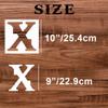 10 Inch Letter Stencils for Painting On Wood, 36pcs Alphabet Stencils Retro Letter Templates,Reusable& Flexible Stencil for Drawing On Wall,Sign,Canvas, Paper, Fabric, Floor view 2