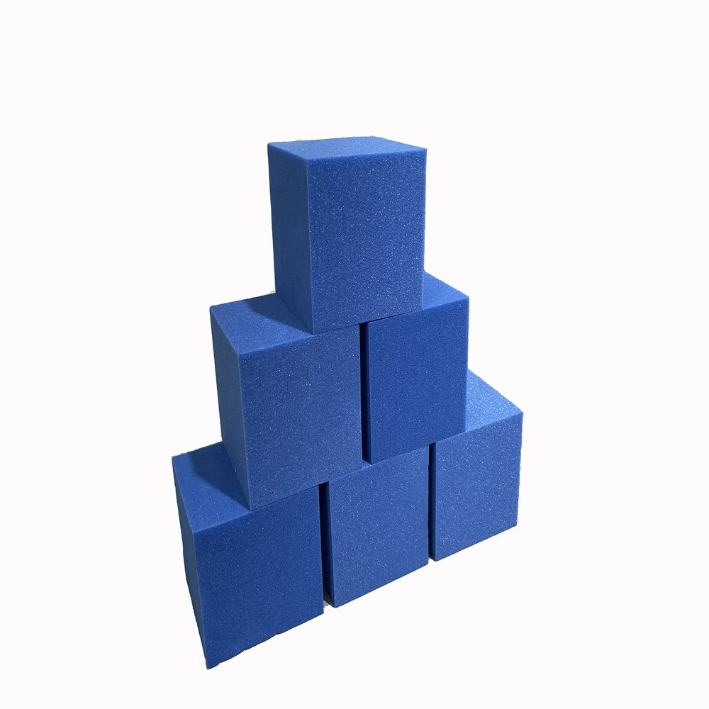 Foamma Blue Foam Pit Cubes/Blocks 6 x 6 x 6 100 Pack for Gymnastics, Freerunning and Parkour Courses, Skateboard Parks, BMX, Trampoline Arenas