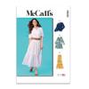 McCalls M8285Y Misses' Top and Dresses Sewing Pattern Kit, Design Code M8285, Sizes XSM-SML-MED view 1