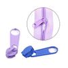 homeemoh 20pcs Colorful Metal Sliders for 5# Nylon Zipper, Repair Kits Replacement Zipper Puller for Jacket,Deep Coffee view 2