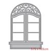 UIEHBCV Window Frame Metal Cutting Die Castle Window DIY Stencils for Scrapbooking Embossing Paper Cards Making Album Decorative view 2