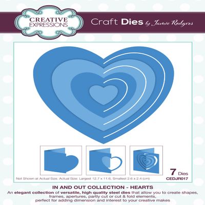 CREATIVE EXPRESSIONS Craft DIE, Collection: Hearts
