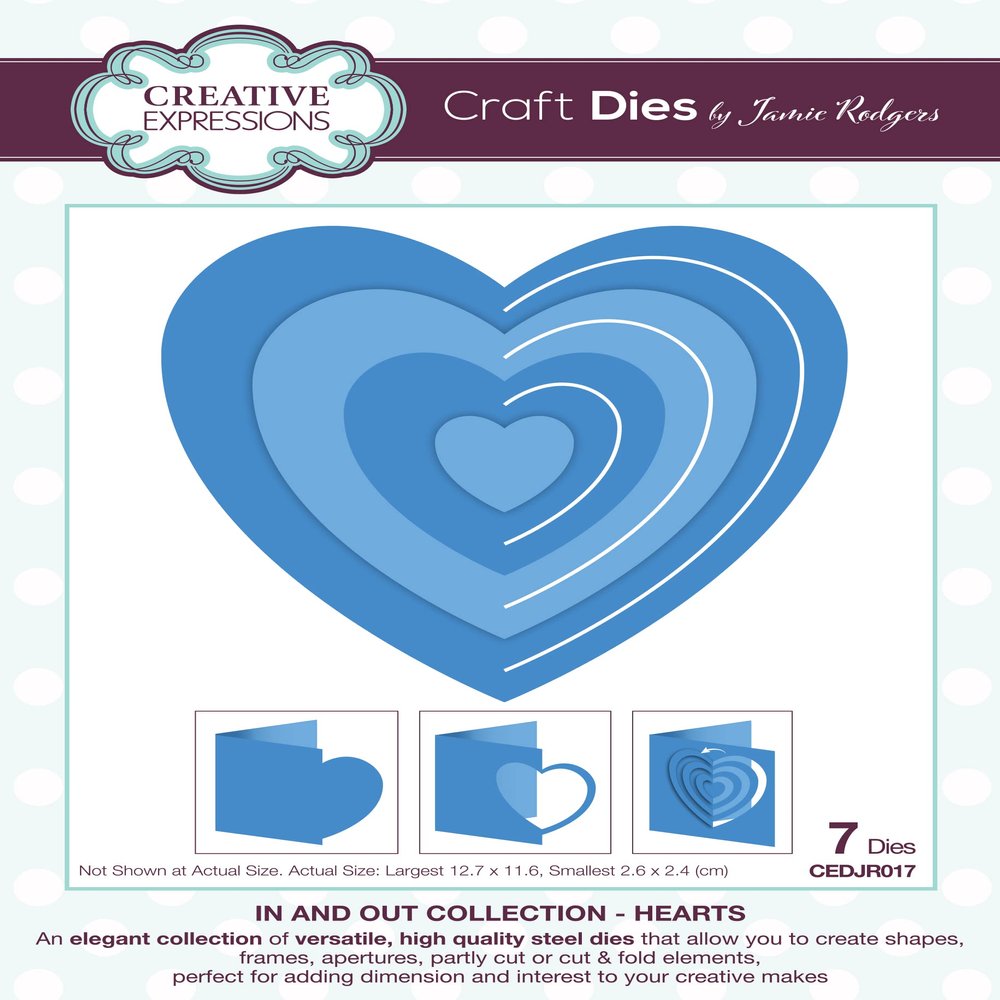 CREATIVE EXPRESSIONS Craft DIE, Collection: Hearts