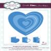 CREATIVE EXPRESSIONS Craft DIE, Collection: Hearts view 1