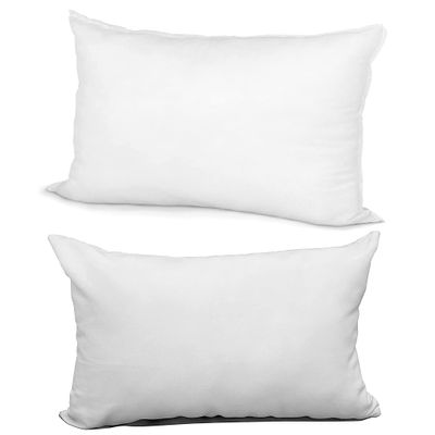 Hometex Throw Pillow Inserts 12" x 18" + White Sublimation Covers 12" x 18" (Sublimation Bundle) 25 Pack Dcor Pillow Cushion Fillers and Covers for Heat Press Printing