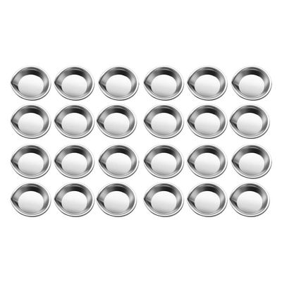 Beavorty 30pcs Stainless Steel Reusable Mixing Trays for Watercolor Painting Practical Smooth for Easy Cleaning and Storage for Art Projects