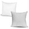 Hometex Throw Pillow Inserts 20" x 20" + White Sublimation Covers 18" x 18" (Sublimation Bundle) 20 Pack Dcor Pillow Cushion Fillers and Covers for Heat Press Printing view 1