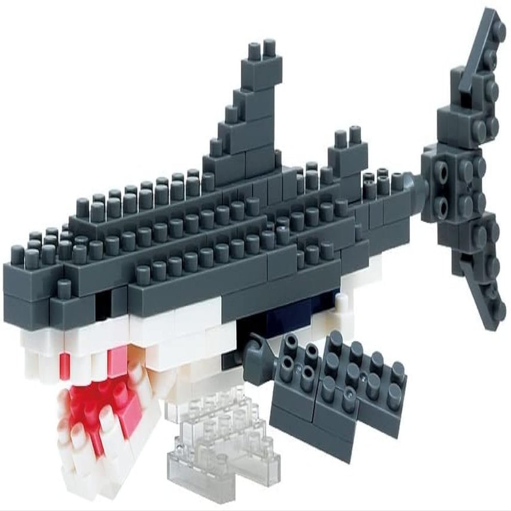 DAISO Great White Shark Petit Block from Daiso Japan