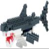 DAISO Great White Shark Petit Block from Daiso Japan view 2