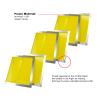TIANIUSEEN 6 PCs Screen Frame Aluminum Pre-Stretched Silk Screen Printing Frame 12 * 16 inch for Screen Printing with 230 Mesh 100T Yellow view 4