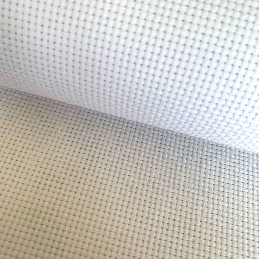 11 Count Aida Cloth Cross Stitch Fabric, White, W29 x L39