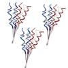 Factory Direct Craft Set of 3 Patriotic Sequined Spiral Swirl Bundles | Fourth of July, Memorial Day, and Patriotic Decoration view 1