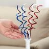 Factory Direct Craft Set of 3 Patriotic Sequined Spiral Swirl Bundles | Fourth of July, Memorial Day, and Patriotic Decoration view 2