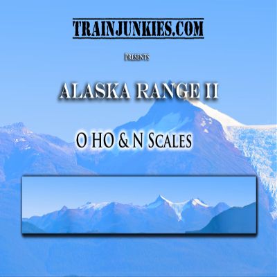 Alaska Range II Model Railroad Backdrop (N Scale)