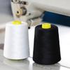 EXCEART White Polyester Sewing Thread Yards High Tensile Strength Low Lint for Clothes Pants Quilting and Crafts view 3