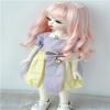 Jusuns YOSD Doll Wig JD627 6-7inch 16-18CM Long Soft Sauvage Synthetic Mohair BJD Hair 1/6 Doll Accessories (Blend Honey Pink) view 3
