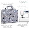 Hobby Gift Sewing Machine Bag Padded Carry Case with Pockets for Domestic Sewing Machine Storage Transport and Classes view 2