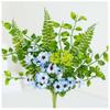Factory Direct Craft Blue Artificial Daisy and Fern Bouquet | for Floral Arrangements and Home Decor | 14" H view 1