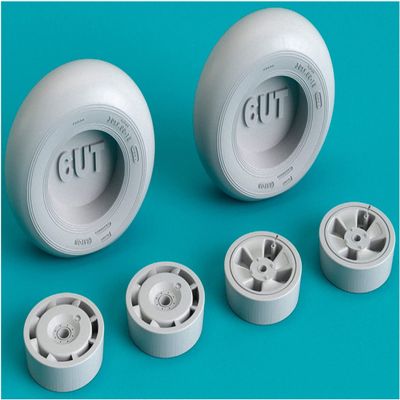 Less Kit RSK72-0351 1/72 Hawker Tempest/Typhoon Dead Deformation Wheel, Type 2, Parts for Plastic Models