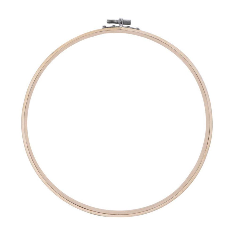 EXCEART Stitch Circle Embroidery Hoop 8in Diameter Cross Stitch Ring for Crafts Jewelry