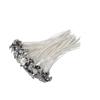 EXCEART Candle Wick for Candle Making 100pcs Cotton Wicks with Low Smoke Pre-Waxed Tabs Easy to Use view 1