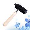EXCEART Rubber Roller with Wooden Handle Ink Roller for Smooth Printing Stamping and Scrapbooking Easy to Clean for Inking Blocks and Carved Surfaces view 2