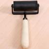 EXCEART Rubber Roller with Wooden Handle Ink Roller for Smooth Printing Stamping and Scrapbooking Easy to Clean for Inking Blocks and Carved Surfaces view 3