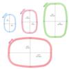 EXCEART 5pcs Plastic Square Embroidery Set Cross Frames for Needlework Plastic Various view 3