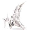 DINOSAUR Charm Pendant STERLING SILVER PTERODACTYL charm 925 3D .925 Jewelry Making For You view 4