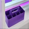 Enjoy Organizer - 8 Compartments DIY Dividers,Large caddy, Multi Purpose, Simple, Portable, Stackable, Modern Solution for School, Office,MADE IN USA (Royal Purple) view 4