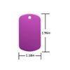 StayMax Anodized Aluminum Engraving Blank Tags Stamping Blanks 50 Pack (Purple) view 2