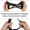 Geekria Silicone Case Compatible with JBL Flip 6, Shockproof Speaker Cover with Shoulder Strap and Keychain Hook, Anti-Slip Protective Sleeve for Travel and Outdoor Use (Black) view 3