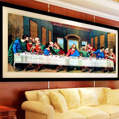 Instarry 5D Diamond Painting Kits Large Size The Last Supper Mosaic Embroidery Home Decor Art Kit 31.5x15.7 inch