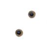 Light Brown Tropical Owl Glass Eye Cabochons for Pendant Making Wire Wrapped Jewelry Faux Craft Taxidermy or Sculptures (14mm) view 2