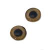 Light Brown Tropical Owl Glass Eye Cabochons for Pendant Making Wire Wrapped Jewelry Faux Craft Taxidermy or Sculptures (60mm) view 4
