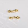 Double Lobster Clasp Gold Plated Sterling Silver Double Claw Connector Bracelet Extension Clasp for Jewelry Making2pcs view 2
