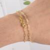 Double Lobster Clasp Gold Plated Sterling Silver Double Claw Connector Bracelet Extension Clasp for Jewelry Making2pcs view 4