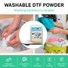 DTF Powder 500G /17.6 oz White Digital Transfer Hot Melt Adhesive, Pretreat Powder for Ep L1800 Printer DTF DTG Printer Direct Print on All Fabric Include Polyester Cotton T-Shirt Textile view 2