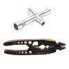 Vgoohobby RC Shock Absorber Pliers RC Multifunction Pliers RC Rod Ends Disassemble Tools & Small Cross Socket Spanner Compatible with Traxxas Arrma Axial Losi Redcat HSP 1/8 1/10 RC Car Truck (Golden) view 2