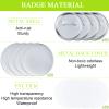 150 Pcs 58mm/2.28inch Blank Buttons Making Supplies Badge Parts, Round Button Pin Badge Blanks Set for Button Maker Machine, Includes Metal Buttons Pin Back Cover, Metal Cover & Clear Film (50 Set) view 3