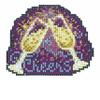 Mill Hill Cheers Beaded Counted Cross Stitch Ornament Kit 2022 Winter Holiday MH182234 view 1