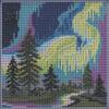 Mill Hill Aurora Borealis Beaded Counted Cross Stitch Kit Buttons & Beads 2022 Winter Series MH142231 view 1