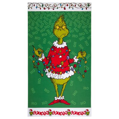 Kaufman How The Grinch Stole Christmas 24in Panel Holiday Fabric